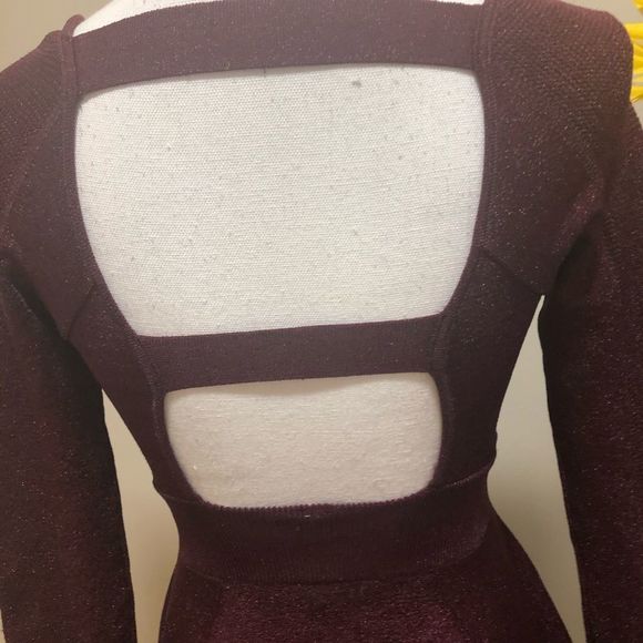 NWOT free people mini dress size S metallic - Picture 7 of 8